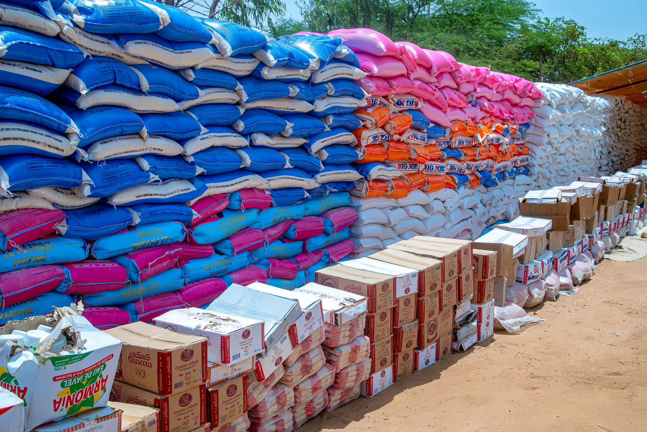 Distribution de denrées alimentaires