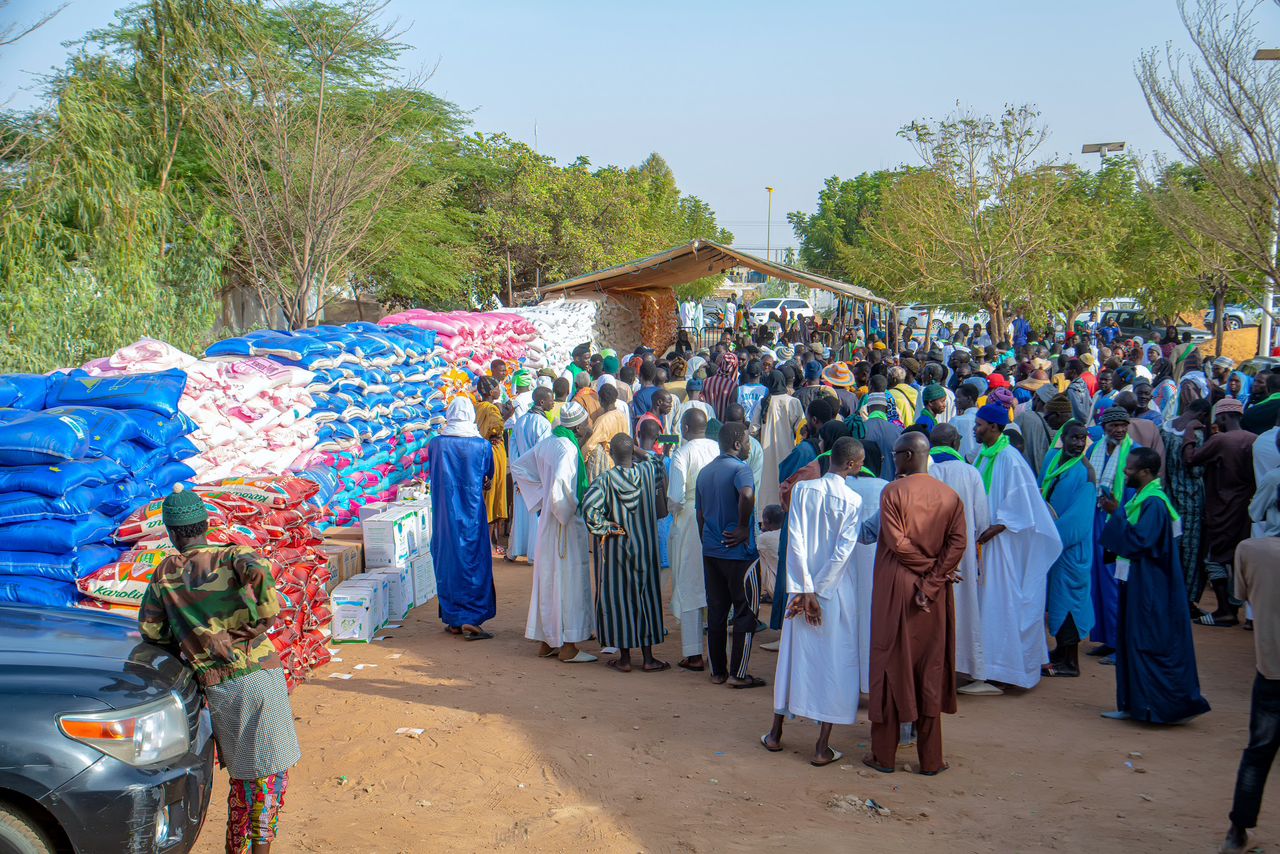 Distribution de denrées alimentaires